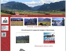 Tablet Screenshot of oberammergauer-land.com